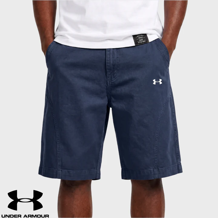 UA Short Homme Coton Délavé Effet Vintage