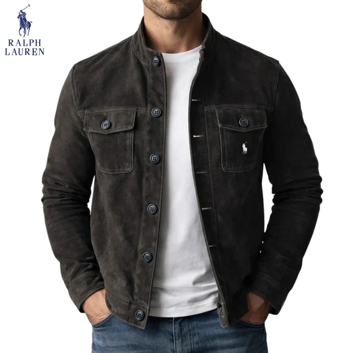 Suede-Style Utility Button Jacket | Clearance Sale