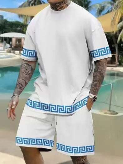 Men's Summer Printed Casual Set