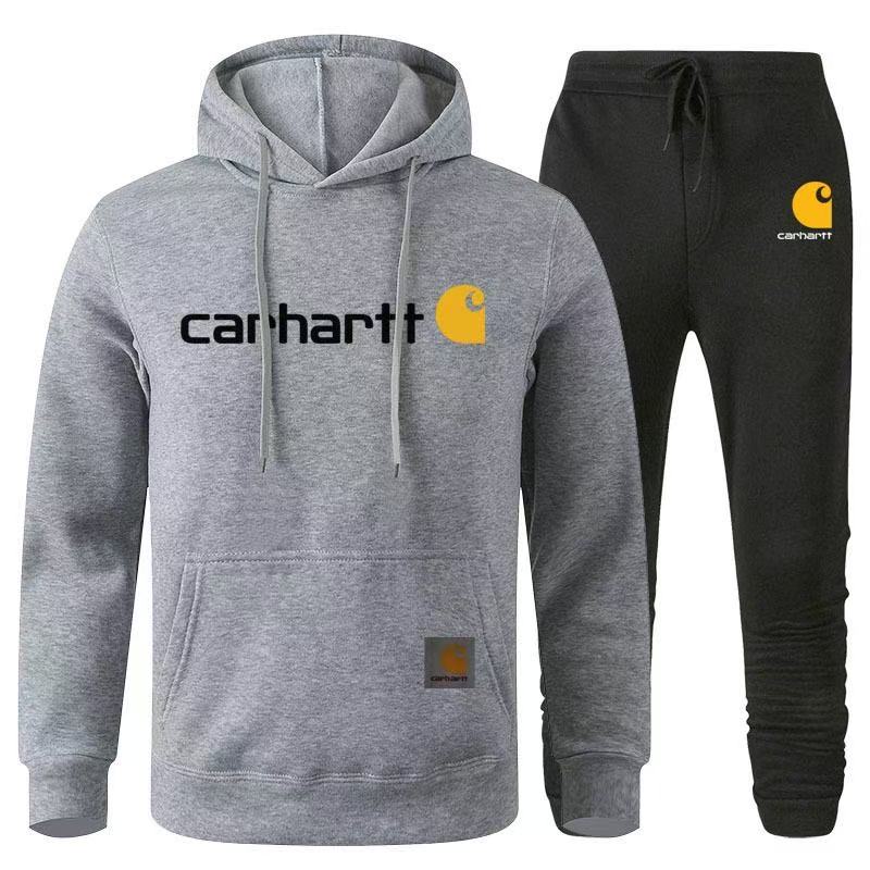 Fleece-lined sweatshirt set