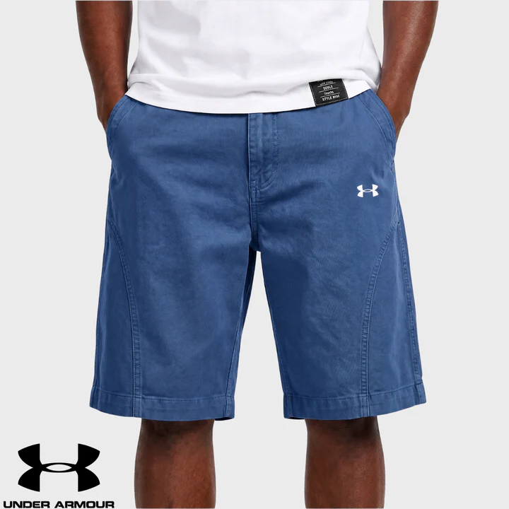 UA Short Homme Coton Délavé Effet Vintage