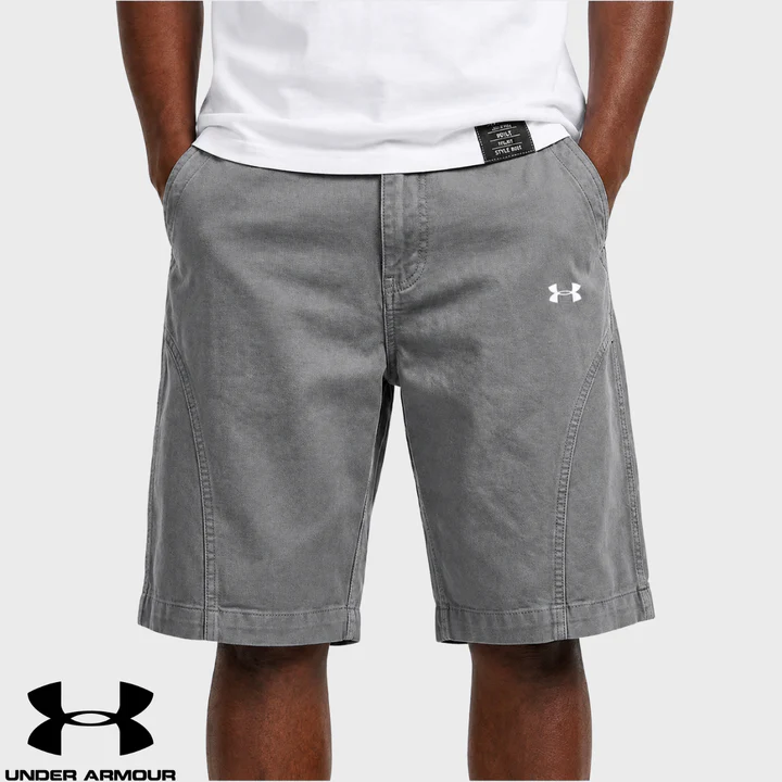 UA Short Homme Coton Délavé Effet Vintage