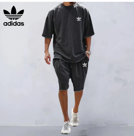 Men's Loose-Fit Crewneck Casual Sportswear Set