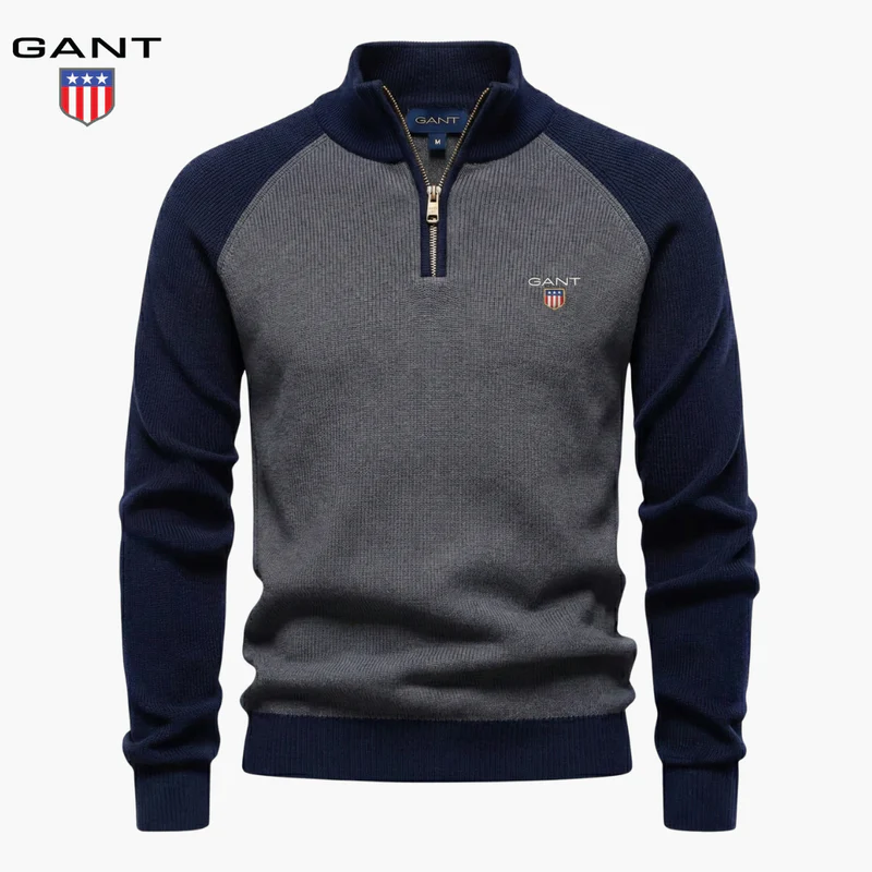 Men's sweater with zipper