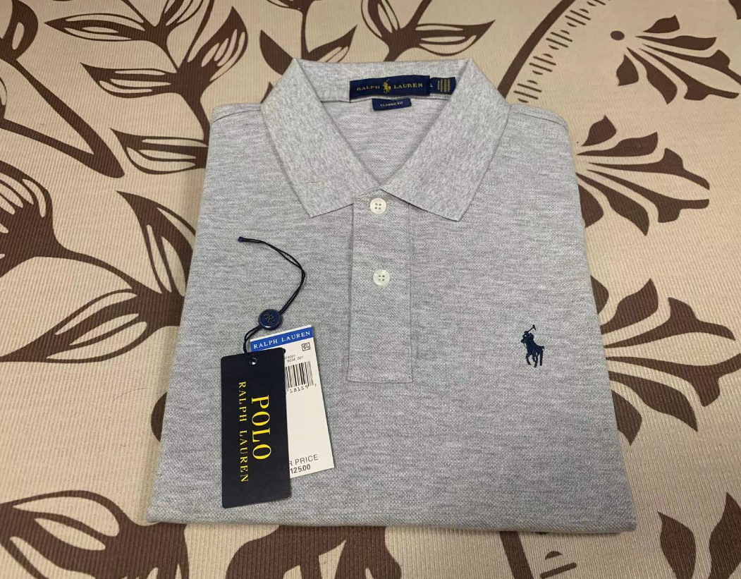 Ralph Laure* Cotton Lapel Short Sleeve POLO Shirt