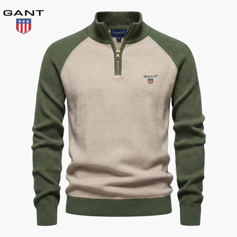 Men's sweater with zipper