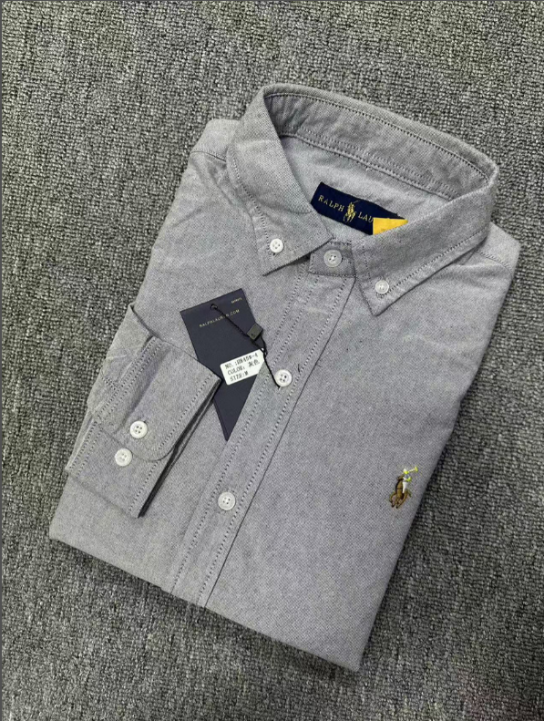 POLO Double-Layer Oxford Long-Sleeve Shirt