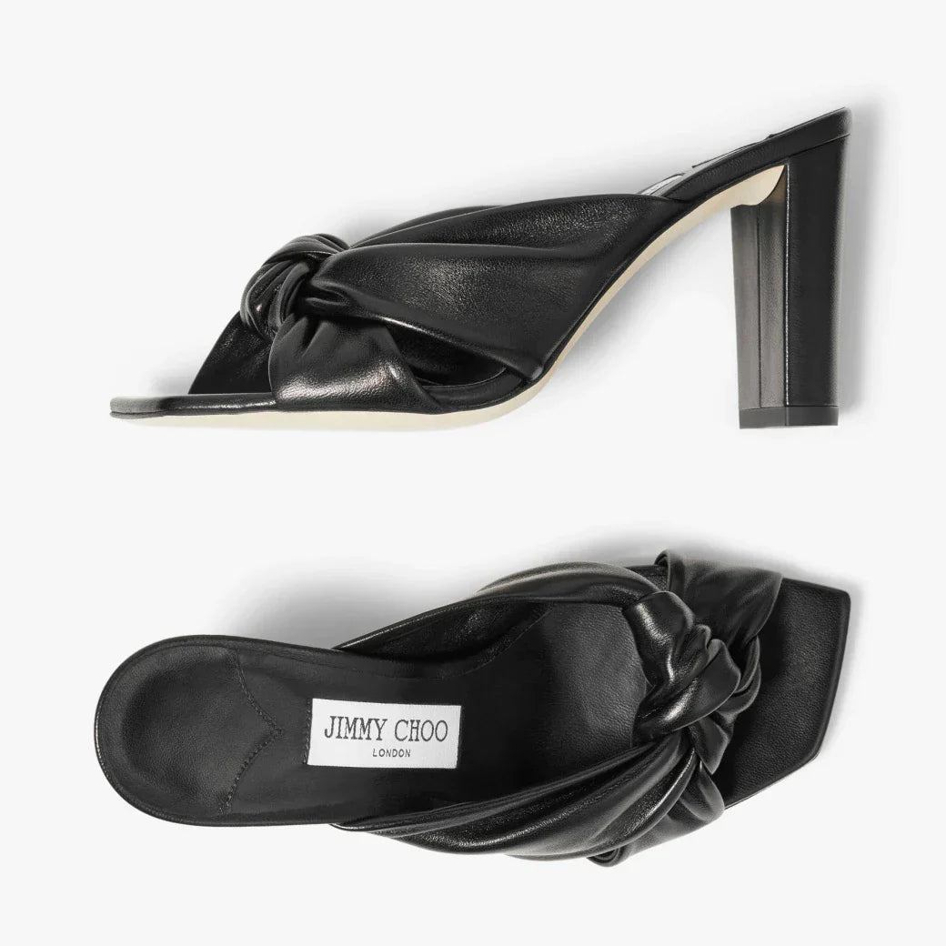 JC** 1: 1 VIP  Biscuit Nappa Leather Mules