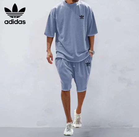 Men's Loose-Fit Crewneck Casual Sportswear Set