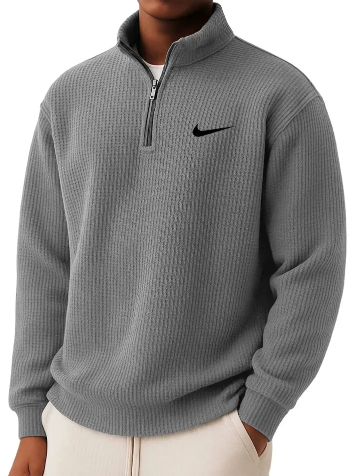 NK Collar Half Zip Sweatshirt