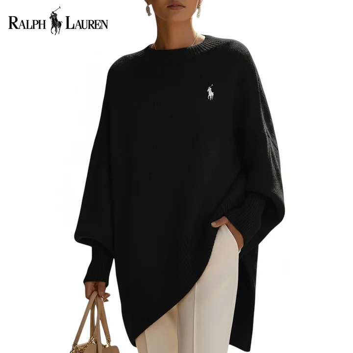 Relaxed Knit Poncho