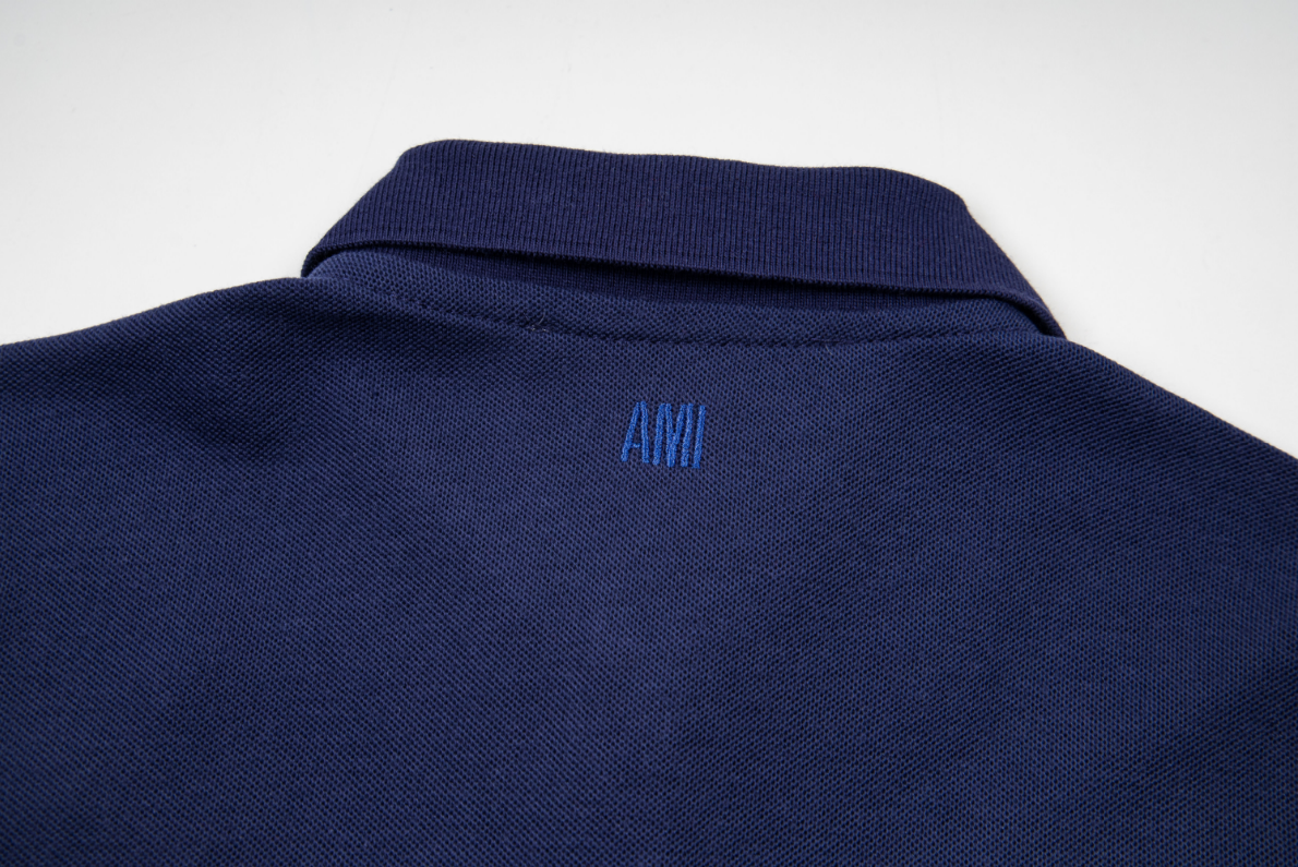 AMI SS26 Pure Cotton Polo Shirt