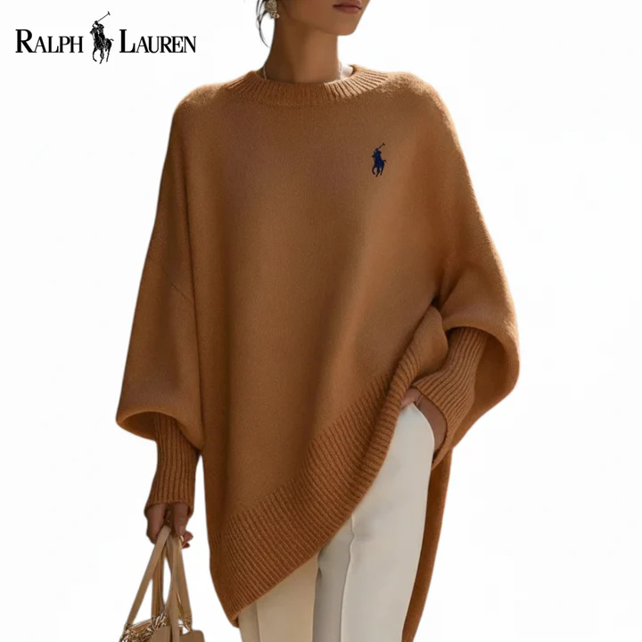 Relaxed Knit Poncho