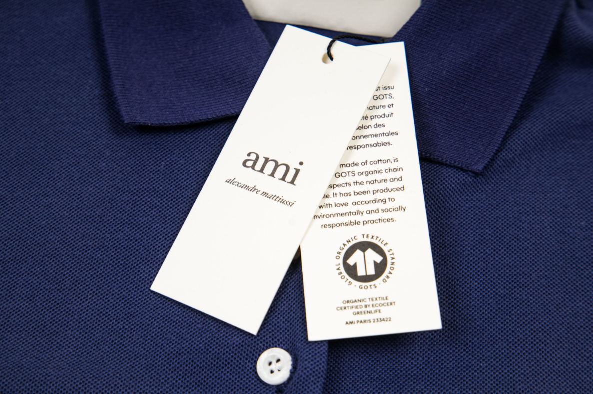 AMI SS26 Pure Cotton Polo Shirt