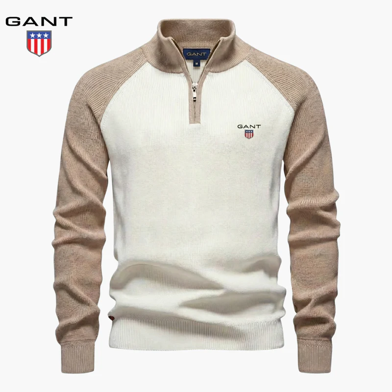 Men's sweater with zipper