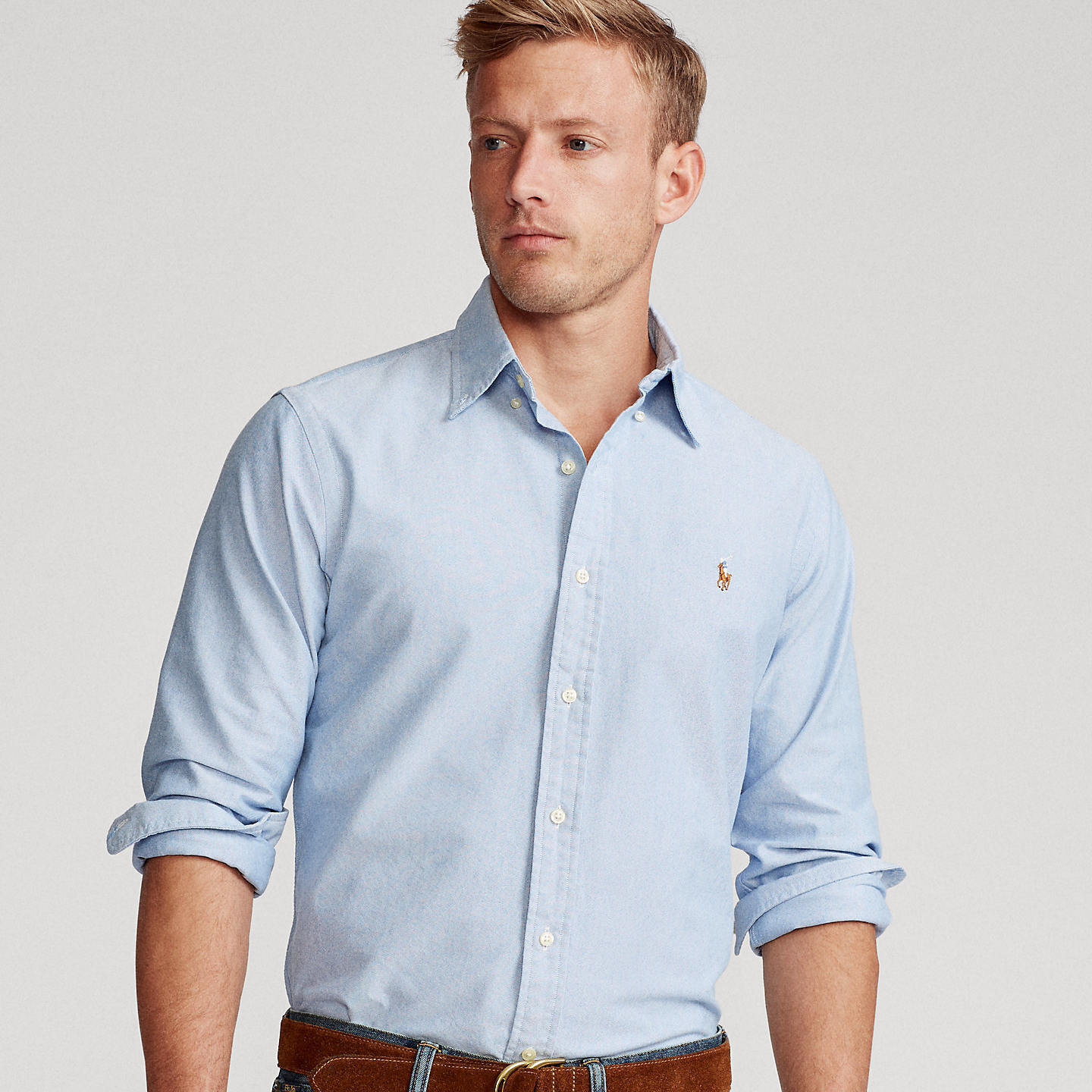 POLO Double-Layer Oxford Long-Sleeve Shirt