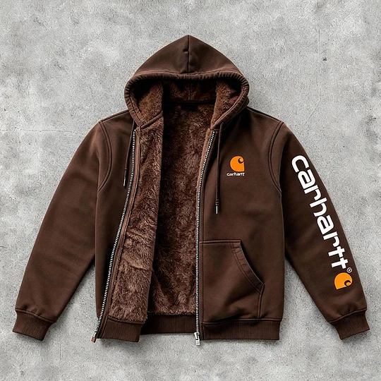 Stylish Letter Print Long Sleeve Plush Hoodies