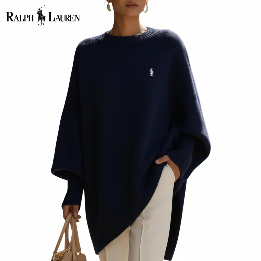 Relaxed Knit Poncho