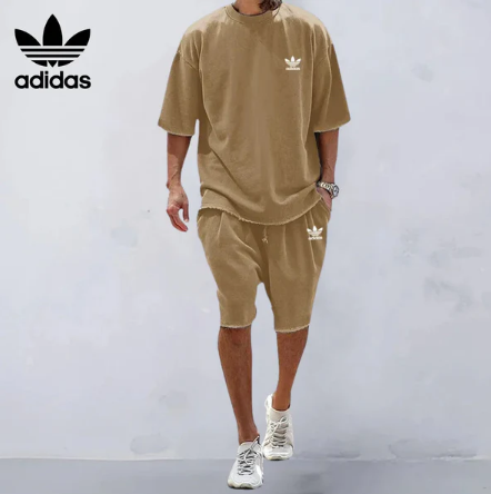 Men's Loose-Fit Crewneck Casual Sportswear Set