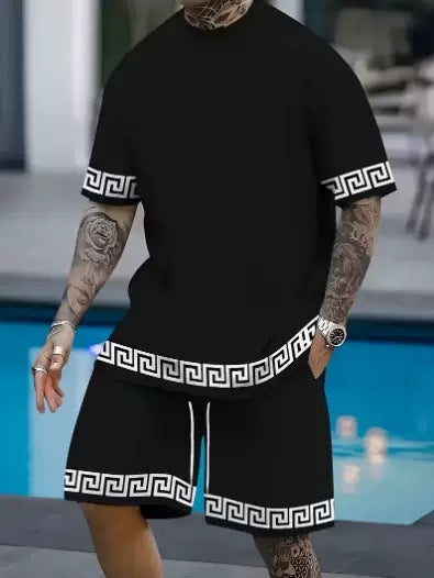 Men's Summer Printed Casual Set