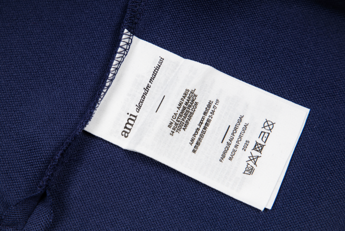 AMI SS26 Pure Cotton Polo Shirt