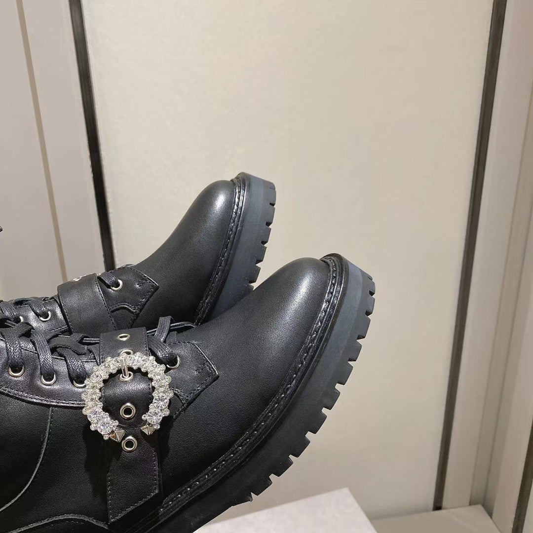 Jimmy Cho* new 1: 1 VIP top quality military boots for autumn and winter