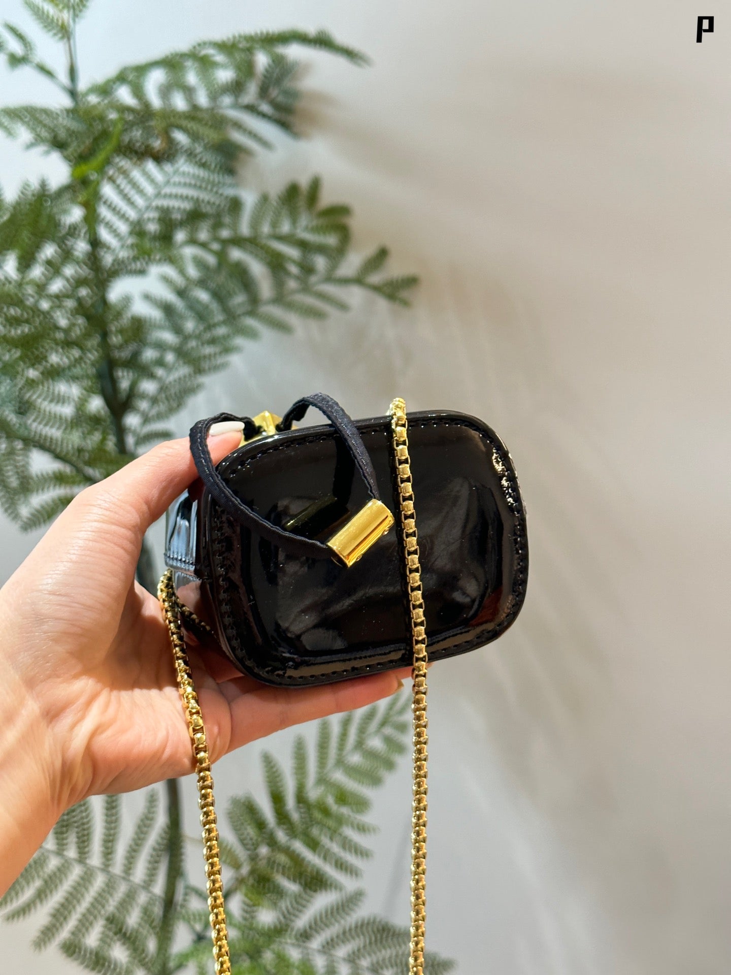 Mini P bucket bag