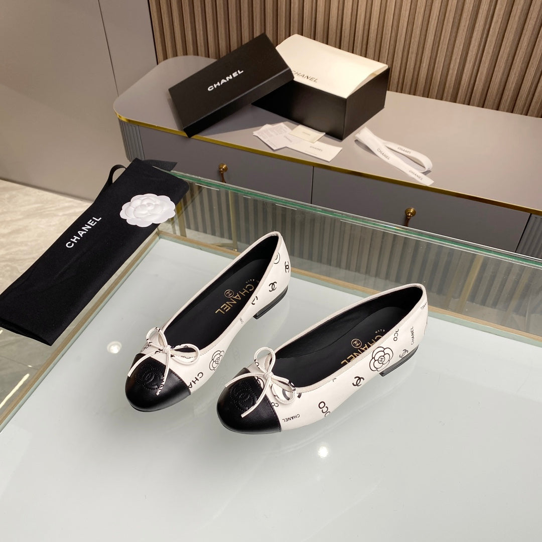 Chanel classic ballet shoes with cowhide sole VIP  1：1