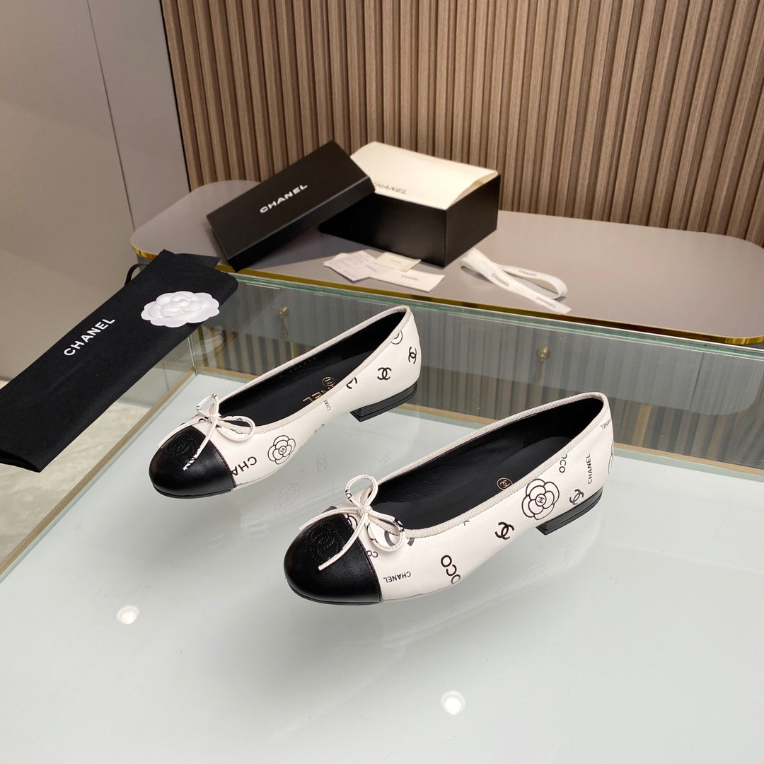 Chanel classic ballet shoes with cowhide sole VIP  1：1