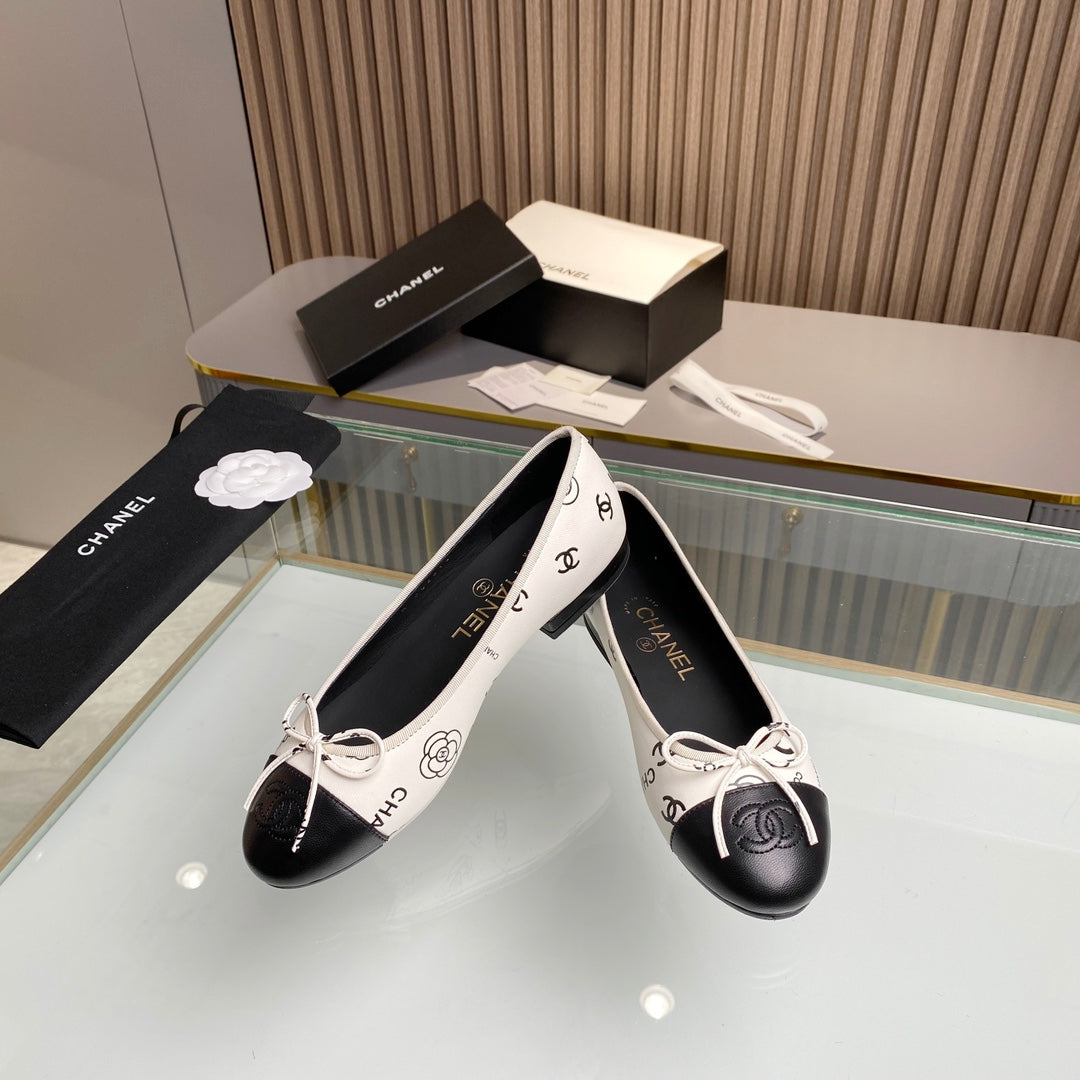 Chanel classic ballet shoes with cowhide sole VIP  1：1