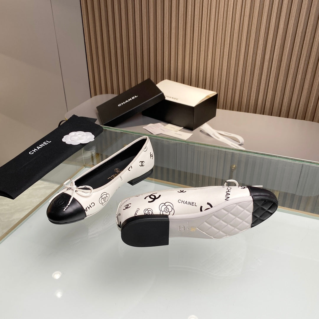 Chanel classic ballet shoes with cowhide sole VIP  1：1