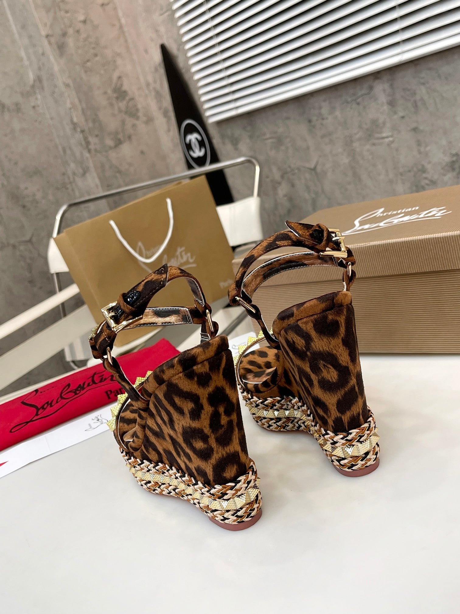 Christi** Loubout** new leather latest catwalk model VIP1:1